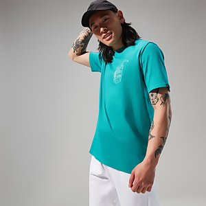 Mens Hike Juice Short Sleeve Tee - Turquoise