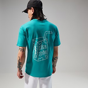Mens Hike Juice Short Sleeve Tee - Turquoise