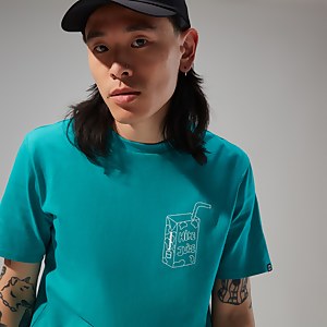 Mens Hike Juice Short Sleeve Tee - Turquoise