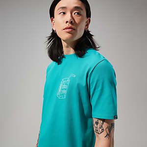 Mens Hike Juice Short Sleeve Tee - Turquoise