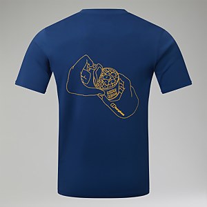 Hike Beans Short Sleeve Tee für Herren - Dunkelblau