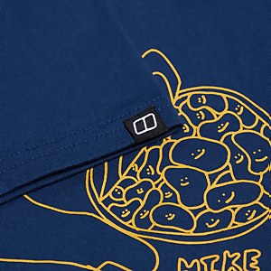 Hike Beans Short Sleeve Tee für Herren - Dunkelblau