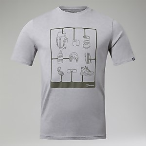 Hike Pack Short Sleeve Tee für Herren - Dunkelgrau