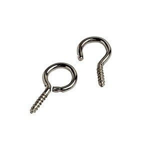 Pack of 6 Net Wire Hooks and Eyes