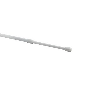 Lightweight Metal Extendable Net Curtain Rod - 60-100cm - White