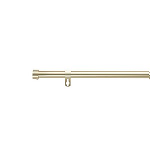 Gold Extendable Eyelet Curtain Pole with Stud Finial - 170-300cm (Dia 16/19mm)