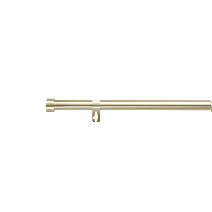 Gold Extendable Eyelet Curtain Pole with Stud Finial - 120-210cm (Dia 16/19mm)