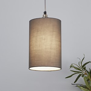 Clyde Cylinder Lamp Shade - 16cm - Charcoal