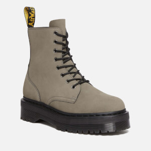 Dr. Martens Women's Jadon Waterproof Nubuck 8-Eye Boots - Nickel Grey