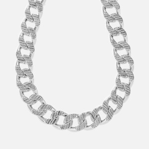 Marc Jacobs Monogram Chain Link Silver-Plated Necklace
