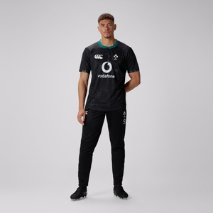 MENS IRELAND PRE GAME PRO JERSEY BLACK/GREEN - XL