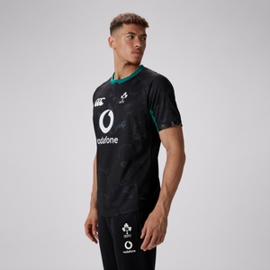 Mens Ireland Pre Game Pro Jersey Black/Green