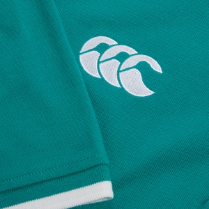 Mens Ireland Team Polo Shirt Green/White
