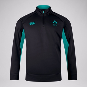 CANTERBURY IRE 1/4 ZIP TRAINING TOP AM BLACK/GREEN