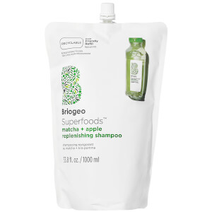 Briogeo Superfoods Matcha + Apple Replenishing Shampoo Jumbo Pouch 959g