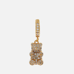Crystal Haze Nostalgia Bear Gold-Plated Crystal Earring