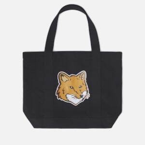 Maison Kitsune Fox Head Canvas Tote Bag