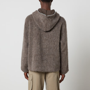 Our Legacy Brushed-Knit Hoodie - IT 46/S | Coggles Our Legacy Brushed-Knit Hoodie - IT 46/S | Coggles