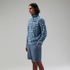 Unisex Prism Printed Trango Half Zip Fleece Blue