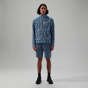 Unisex Prism Printed Trango Half Zip Fleece Blue