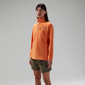 Women's Prism 2.0 Micro Half Zip Polartec Fleece Orange