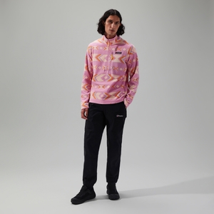 Unisex Prism Printed Trango Half Zip Fleece Purple/Orange