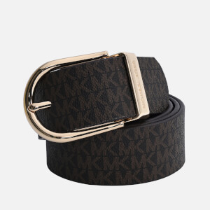 Michael Kors Reversible Leather and Coated-Canvas Belt