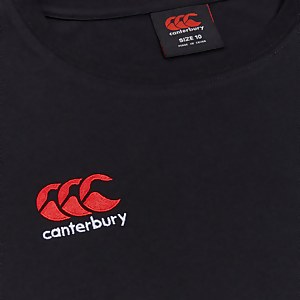 Womens Small Logo Cotton Tee Black