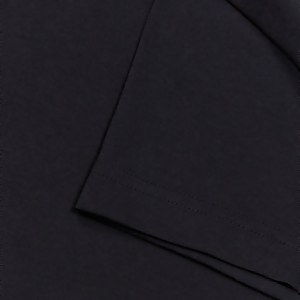 Womens Small Logo Cotton Tee Black