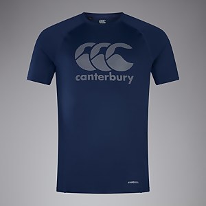 Mens Large Logo Superlight Tee Navy
