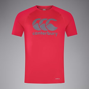 Mens Large Logo Superlight Tee Red