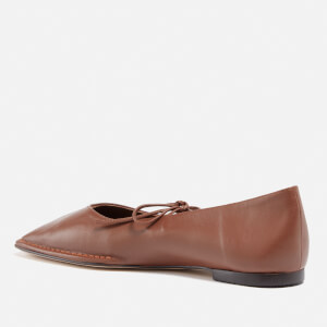 ALOHAS Women's Sway Leather Ballet Flats - Chestnut Brown