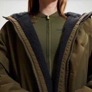 Poncho Therma intérieur polaire Adulte Vert/Noir