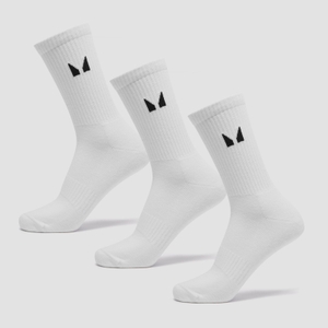 MP Unisex čarape (pakiranje od 3 komada) - bijele
