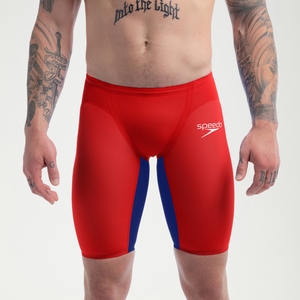 Men's Fastskin LZR Pure Valor 2.0 High Waisted Jammer Red/Blue