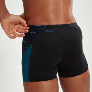 Endurance+ Max Splice-Aquashorts für Herren Schwarz/Türkis