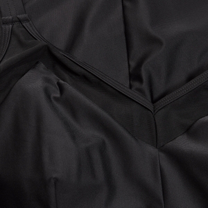 Women's Shaping Mesh Detail One Piece Black