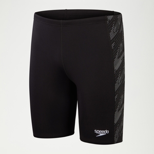 HyperBoom-Schwimmhose mit Einsätzen für Herren Schwarz/Grau