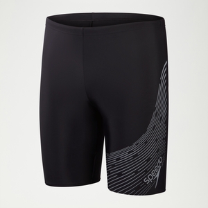 Medley Logo-Schwimmhose für Herren Schwarz/Grau