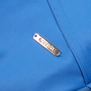 Formender asymmetrischer Badeanzug mit Mesh-Details für Damen Blau