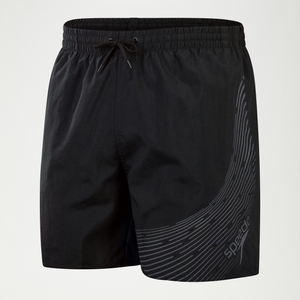 HyperBoom Logo-Schwimmshorts 40 cm für Herren Schwarz/Grau