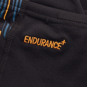 Schwimmhose mit Tech-Einsätzen für Herren Schwarz/Orange