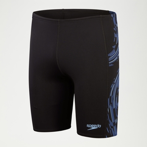 Schwimmhose mit Tech-Einsätzen für Herren Schwarz/Blau