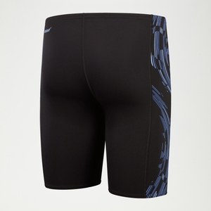 Schwimmhose mit Tech-Einsätzen für Herren Schwarz/Blau