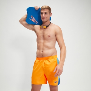 HyperBoom Splice-Schwimmshorts 40 cm für Herren Orange/Blau