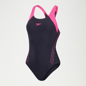 Maillot de bain Femme Hyperboom Racerback bleu marine/rose