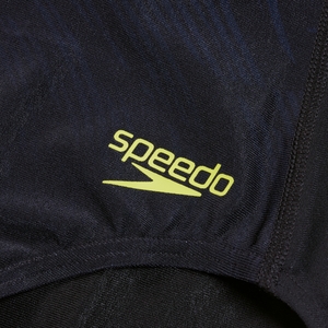 Bedruckter Hydrasuit für Damen Schwarz/Gelb