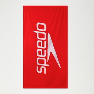 Speedo Logo-Handtuch Rot/Weiß