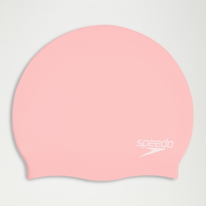 Adult Plain Moulded Silicone Cap Coral - One Size