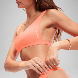 FLU3NTE Solid Convertible Bikini Top Coral